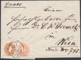 1861 5kr + 10kr Levélen 'AGRAM' - 'WIEN' Sign: Ferchenbaurer - Andere & Zonder Classificatie