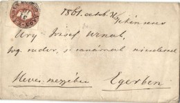 1861 10kr Levélen 'NAGY-KÁROLY' -'MISKOLCZ' - 'ERLAU' - Andere & Zonder Classificatie