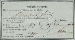 1860 Aufgabs-Recepisse ,,TEMESVÁR' - Andere & Zonder Classificatie