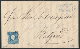 1860 15kr II. Jól Centrált Bélyeg Külföldre Küldött Levélen (teljes... - Other & Unclassified