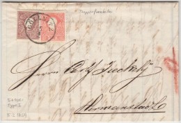 1859 10kr I. + 5kr I. KétszínÅ± Bérmentesítés, LépcsÅ‘zetesen Ragasztva,... - Sonstige & Ohne Zuordnung