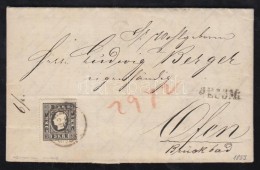 1859 3kr Fekete II. + Hátoldalon 5kr II. (levélbontáskor Eltépve) Helyi Ajánlott... - Sonstige & Ohne Zuordnung