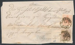 ~1854 3kr + 6kr Levélen 'BAHNHOF PEST' - 'SZEGEDIN' - Other & Unclassified