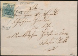 1852 9kr HP. III. Szép, óriás Szélekkel,  Közléclenyomattal, Jobb Oldalon... - Other & Unclassified