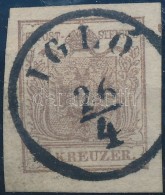 O 1850 6kr Szürkésbarna / Greybrown HP III. Szép / óriási Szélekkel,... - Andere & Zonder Classificatie