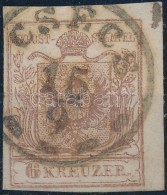 O 1850 6kr MP III. Teljes / óriási Szélekkel, üreges Nyomat, Vastag Papír / Thick... - Altri & Non Classificati