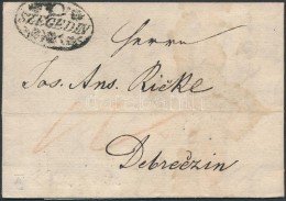 1832 Portós Levél / Unpaid Cover ,,SZEGEDIN' - Debriczin - Altri & Non Classificati