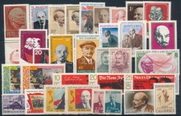 ** 1948-1985 Lenin Motívum 29 Db Bélyeg, Közte Teljes Sorok + Kisív, 2 Db Stecklapon - Andere & Zonder Classificatie