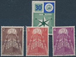 * Luxemburg, Hollandia 1957 Europa CEPT Mi 572-574 + 705 - Sonstige & Ohne Zuordnung