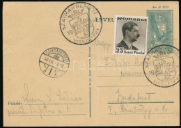 1940 2 Db Díjjegyes Futott LevelezÅ‘lap Visszatért BélyegzÅ‘vel, Az Egyik Román - Sonstige & Ohne Zuordnung