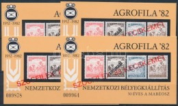 ** 1988/K1 4 Db Szocfilex Karton Emlékív (14.000) - Altri & Non Classificati