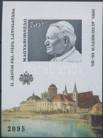 ** 1991 II. János Pál Pápa Magyarországi Látogatása Vágott Blokk... - Altri & Non Classificati