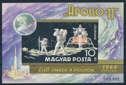 O 1969 Apollo-11 Vágott Blokk (6.000) - Altri & Non Classificati