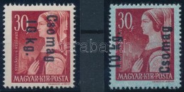 ** 1945 BetÅ±s (III.) 2 X 10kg/30f Az Egyik Fordított Felülnyomással, A Másik Alap... - Altri & Non Classificati