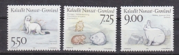 Greenland 1994 Polar Animals 3v ** Mnh (31652H) - Nuevos