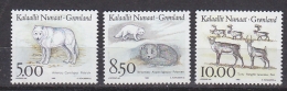 Greenland 1993 Polar Animals 3v ** Mnh (31652I) - Nuevos