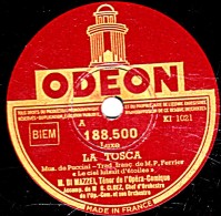 78 T.- 25 Cm - état B - DI MAZZEI - LA TOSCA Le Ciel Luisait D'étoiles - O Douces Mains - 78 T - Disques Pour Gramophone