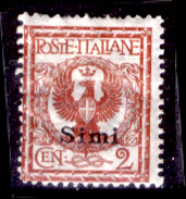 Italia-F01254 - Egeo - Simi 1912: Sassone N. 1 (+) Hinged - Privo Di Difetti Occulti - Ägäis (Simi)