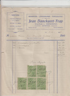 DROOGENBOSCH - JEAN DANCKAERT TRAP - IMPRIMERIE/LITHOGRAPHIE/TYPOGRAPHIE FACTURE - 1928 - Petits Métiers