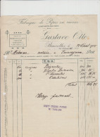 BRUXELLES - GUSTAVE OTTE - FABRIQUE DE PIPES EN RACINE- FACTURE - 1925 - Straßenhandel Und Kleingewerbe