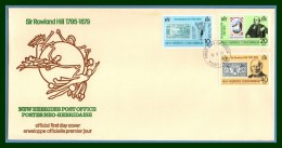 N. Hébrides FDC Rowland Hill 1979 TP/TP Stamp/Stamp - FDC