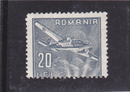 #134    REVENUE STAMP, USED STAMP,  PLANE, 20 LEI, ROMANIA. - Fiscali