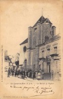 CPA 94 LA QUEUE EN BRIE LA MAIRIE ET L EGLISE Animée 1903 - La Queue En Brie