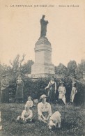 CPA 60 LA NEUVILLE EN RETZ Statue De Saint Louis Animée , Carte Rare - Sonstige & Ohne Zuordnung