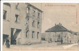 CPA 88 LA NEUVEVILLE Guerre De 1914-1915 Dans Les Vosges L'Hôtel Du Pont Incendié, Plan Rare - Autres & Non Classés