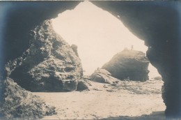 CPA 85 SION SUR L'OCEAN Carte-photo Sous Un Rocher - Saint Gilles Croix De Vie