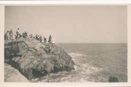 CPA 85 SION SUR L'OCEAN Carte-photo Rare Sur Les Rochers - Saint Hilaire De Riez