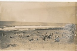 CPA 85 SION SUR L'OCEAN Carte-photo La Plage Animée - Saint Hilaire De Riez