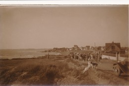 CPA 85 SION SUR L'OCEAN Carte-photo La Corniche Bien Animée - Saint Hilaire De Riez