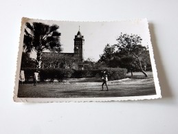 Carte Postale Ancienne : BAMAKO : La Cathédrale, Timbre, Animé - Mali