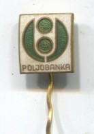 Agricultural Bank, Yugoslavia, Vintage Pin Badge, Abzeichen, Enamel - Banken