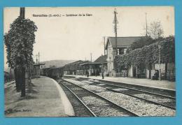 CPA - Chemin De Fer Train Intérieur De La Gare SARCELLES 95 - Sarcelles