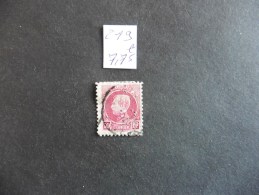 Belgique  :Perfins :timbre N° 219  Perforé   C A  Oblitéré - Sin Clasificación
