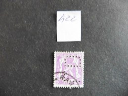 Belgique  :Perfins :timbre N° 422  Perforé   L D   Oblitéré - Non Classificati