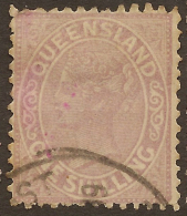 QUEENSLAND 1882 1/- Pale Mauve QV SG 174 U #VI363 - Gebruikt