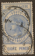 SOUTH AUSTRALIA 1905 8d Long QV SG 304 U #VI521 - Used Stamps