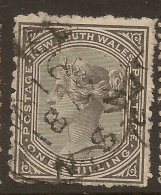 NSW 1871 1/- P13 QV SG 221 U #VI232 - Oblitérés