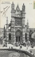 Vernon - Eglise Notre-Dame, Sortie De Messe - Edition E. Malcuit - Carte C.M. N° 29 - Vernon