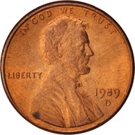Monnaie, États-Unis, Lincoln Cent, Cent, 1989, U.S. Mint, Denver, SUP+, Copper - 1959-…: Lincoln, Memorial Reverse
