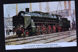 LOCOMOTIVE ALLEMANDE 141 - Gares - Avec Trains