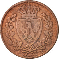 Monnaie, États Italiens, SARDINIA, Carlo Felice, 5 Centesimi, 1826, Genoa, TB - Piémont-Sardaigne-Savoie Italienne