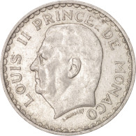 Monnaie, Monaco, Louis II, 5 Francs, 1945, TTB, Aluminium, KM:122 - 1922-1949 Luigi II