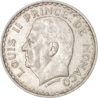 Monnaie, Monaco, Louis II, 5 Francs, 1945, TTB, Aluminium, KM:122 - 1922-1949 Louis II
