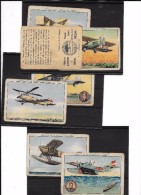 Conjunto De 7 Cromos Antiguos Historia De La Aviacion - Andere & Zonder Classificatie