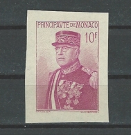 Monaco Bloc YT 1 Le Timbre Du Bloc Non Dentelé " Prince Louis II " 1937 Neuf ** - Bloques