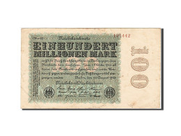 Billet, Allemagne, 100 Millionen Mark, 1923, 1923-08-22, KM:107e, TB+ - 100 Mio. Mark